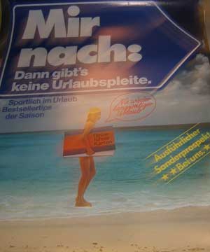 Item #73-3687 Mir nach: Dann gibt's keine Urlaubspleite. 20th Century German Publisher