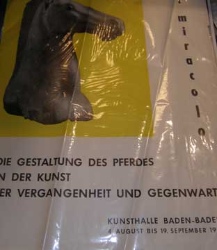 Item #73-3785 Die gestaltung des pferdes in der kunst. Kunsthalle Baden-Baden
