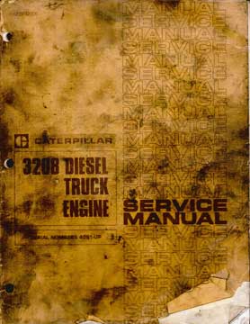 Item #73-3828 3208 Diesel Truck Engine Service Manual. Caterpillar
