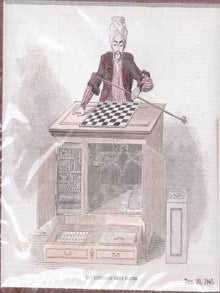 Item #73-3942 The Automaton Chess Player. Illustrated London News