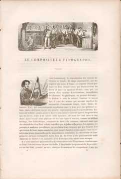 Item #73-3977 Le Compositeur Typographe. 19th Century French Publisher.
