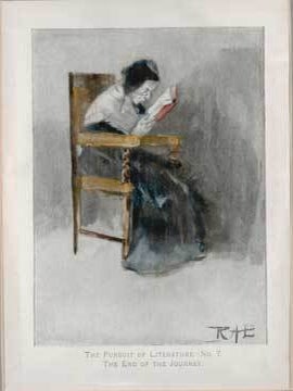 Item #73-3979 The Pursuit of Literature - No. 7 The End of the Journey. 19th Century British...