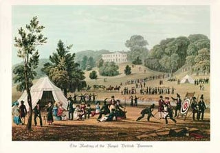 Item #73-3997 The Meeting of the Royal British Bowmen. Currier, Ives