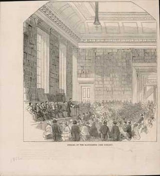 Item #73-4030 Opening of the Manchester Free Library. Illustrated London News