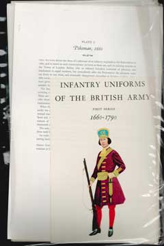 Item #73-4031 Infantry Uniforms of the British Army First Series 1660-1790. 20th Century British...