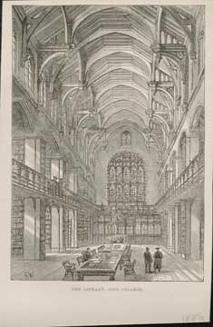 Item #73-4038 The Library, Sion College. 19th Century British Publisher