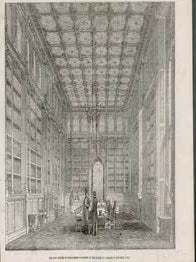 Item #73-4053 The New Houses of Parliament - Library of the House of Commons. Illustrated London...