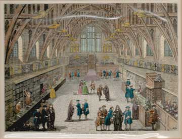 Item #73-4056 Interior of Old Westminster Hall. 19th Century British Publisher.