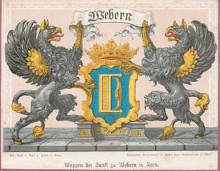 Item #73-4063 Wappen der Zunft zu Webern in Bern. 19th Century German Publisher