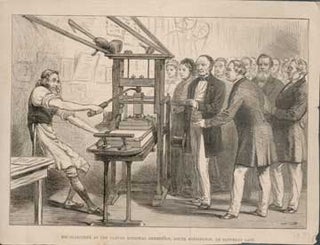 Item #73-4071 Mr. Gladstone at the Caxton Memorial Exhibition. 19th Century British Publisher