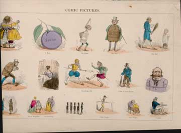 Item #73-4220 Comic Pictures. 19th Century British Publisher.