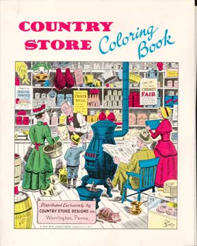 Item #73-4285 Country Store Coloring Book. Country Store Designs Inc.