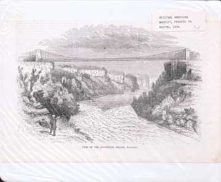 Item #73-4413 View of the Suspension Bridge, Niagara. 19th Century American Publisher