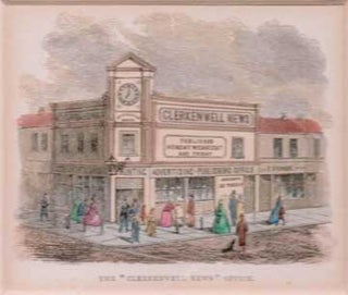 Item #73-4424 The "Clerkenwell News" Office. 19th Century British Publisher