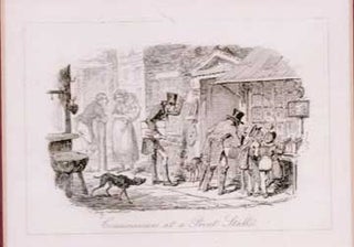 Item #73-4425 Connoisseurs at a Print Stall. 19th Century British Publisher