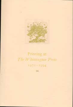 Randle, John; Dreyfus, John; Batty, Mark - Printing at the Whittington Press