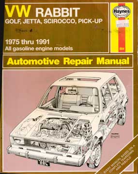 Item #73-4548 VW Rabbit, Golf, Jetta, Scirocco, Pick-Up 1975 thru 1991. Haynes Publishing Group