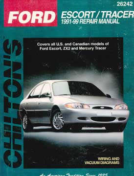 Item #73-4559 Ford Escort/Tracer 1991-99 Repair Manual. Chilton Book Company