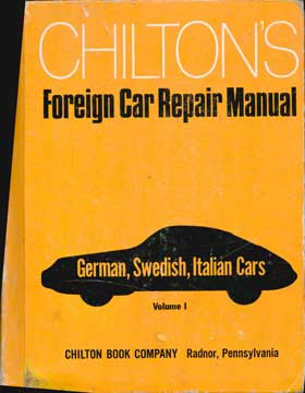 Item #73-4562 German, Swedish, Italian Cars Volume I. Chilton Book Company