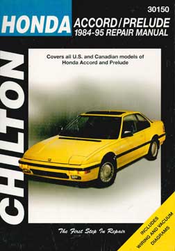 Item #73-4563 Honda Accord/Prelude. Chilton Book Company