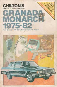 Item #73-4590 Granada Monarch 1975-82. Chilton Book Company