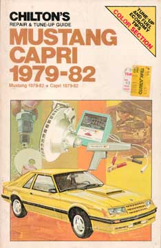 Item #73-4592 Mustang Capri 1979-1982. Chilton Book Company