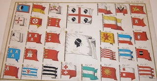 Item #73-4631 Marine, Pavillons. Maritime Flags From The Diderot Encyclopedia. Suite de la Pl....