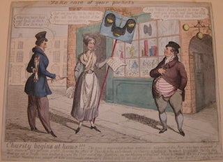 Item #73-4646 Take Care Of Your Pockets. Charity Begins at Home!!! J. Lewis Marks, c. 1796 - 1855