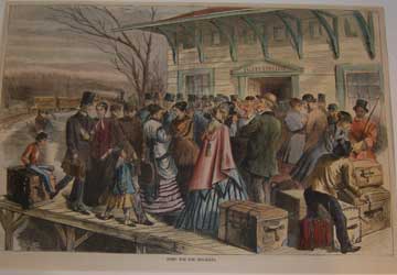 Item #73-4673 Home for the Holidays. January 2, 1869. Harper's Weekly.