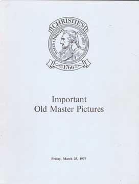 Item #73-4832 Important Old Master Pictures - Mar 1977 - Lot 1 - 104. Christie's