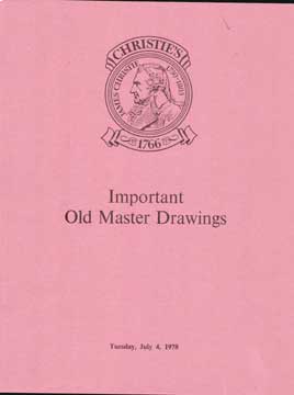 Item #73-4845 Important Old Master Drawings - Jul 1978 - Lot 1-125. Christie's