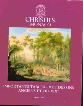 Item #73-4877 Importants Tableaux et Dessins Anciens et du XIXe - Jun 1986 - Lot 1-119. Christie's