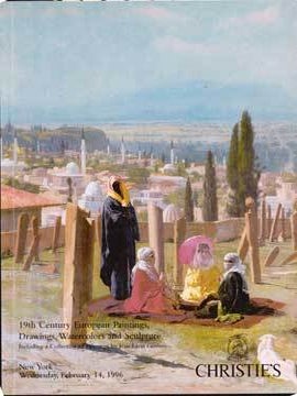 Item #73-4896 19th Century European Paintings, Drawings, Watercolor and Sculpture - Feb 1996 -...