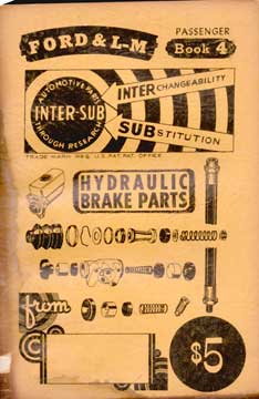 Item #73-4900 Ford & L-M Hydraulic Brake Parts. Automotive Research Publications Inc