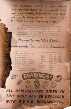 Item #73-4902 Ford & L-M Bearings. Automotive Research Publications Inc