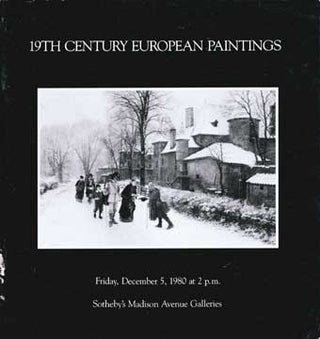 Item #73-5116 19th Century European Paintings - Dec 1980 - 4489M - Lot 1-190. Sothebys
