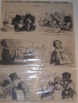 Item #73-5221 Une vente de tableaux a l'hotel des commissaires-priseurs. 19th Century French...