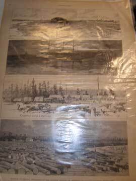 Item #73-5236 Sketches of Logging Operations in the Saginaw District of Michigan. Charles Graham