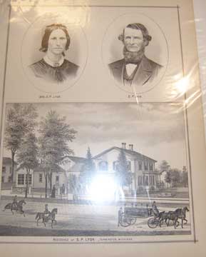 Item #73-5253 Residence of S.P. Lyon, Farmington, Michigan. 19th Century American Publisher