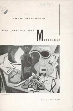 Item #73-5379 Exhibition of Paintings. Jean Metzinger