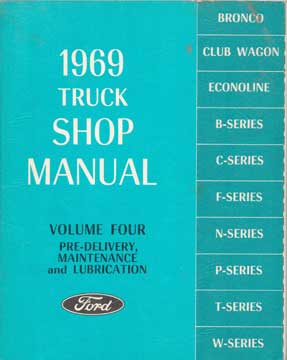 Item #73-5403 1969 Truck Shop Manual. Ford