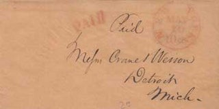 Item #73-5460 To Crane Wesson - Detroit, Mich. 19th Century Postcard Publisher