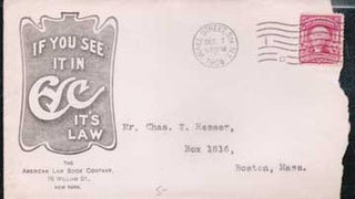 Item #73-5471 to Mr. Chas. T. Hesser, Boston, Mass. American Law Book Company