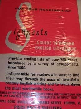 Item #73-5678 For Your Reading List: Signposts. National Book League