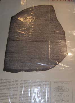 Item #73-5679 The Rosetta Stone. British Museum