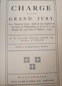 Item #73-5687 A Charge to the Grand Jury. 20th Century American Publisher