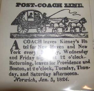 Item #73-5694 Post-Coach Line. 20th Century American Publisher