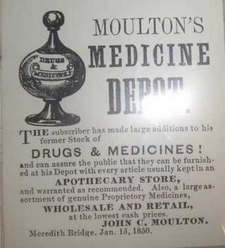 Item #73-5702 Moulton's Medicine Depot. 20th Century American Publisher