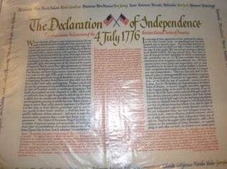 Item #73-5725 Declaration of Independence. 20th Century American Publisher