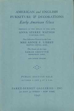 Item #73-5895 American & English Furniture & Decorations - Sale 390. Parke-Bernet Galleries